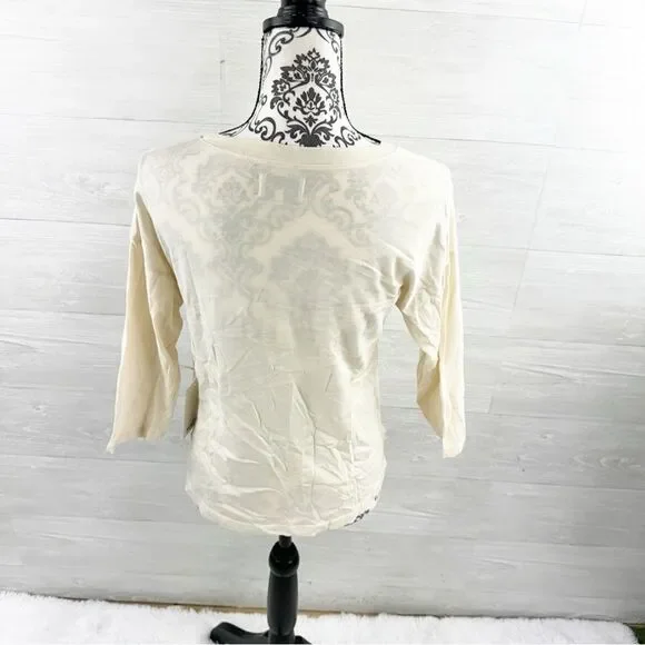 Mate The Label Girlfriends Devi 3/4 Sleeves Organic T-Shirt Top NWT - Picture 6 of 11